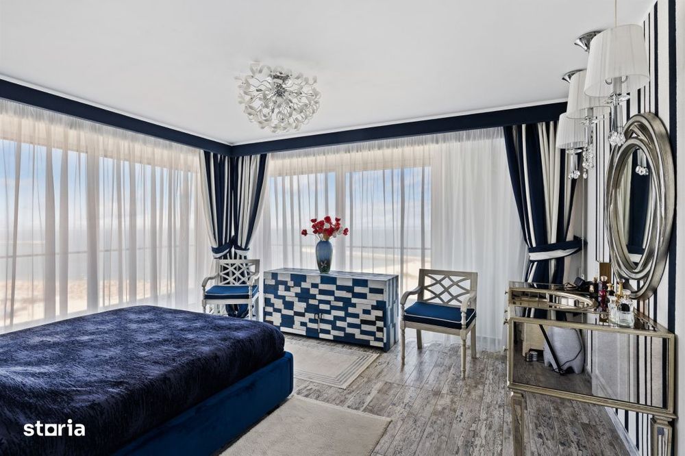 Penthouse pe 2 niveluri | vedere frontala la mare 180° | Faleza Nord