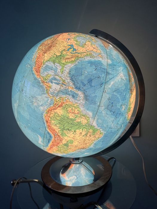 Стъклен глобус / Columbus Verlag / 50-те