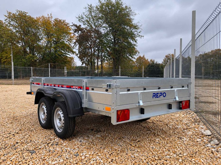 Двуосно ремарке за лек автомобил Repo Trailers QRDS 260х135х40 до 750кг- самосвално