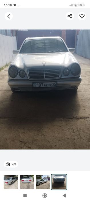 Мерседес 210 серебристый металлик