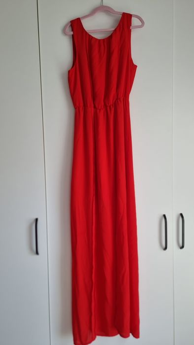 Rochie roșie lungă XS