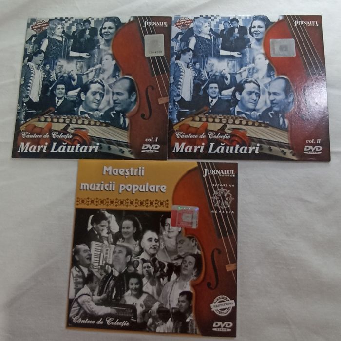 Două viniluri cu muzica românească și 3 CD  de colecție