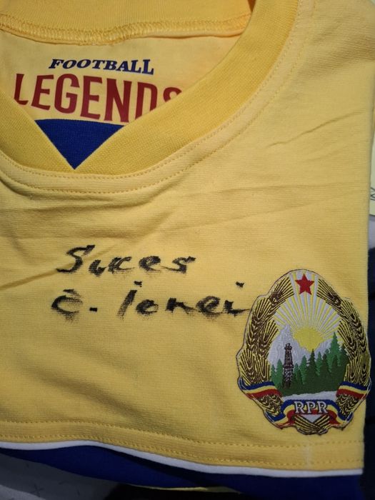 Tricou Retro Romania 1964 semnat Emerich Jenei