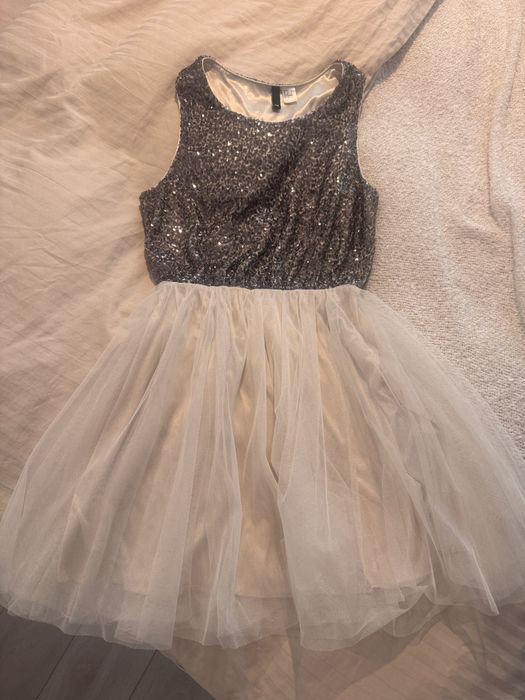 Rochie H&M 36-38 tull cu paiete