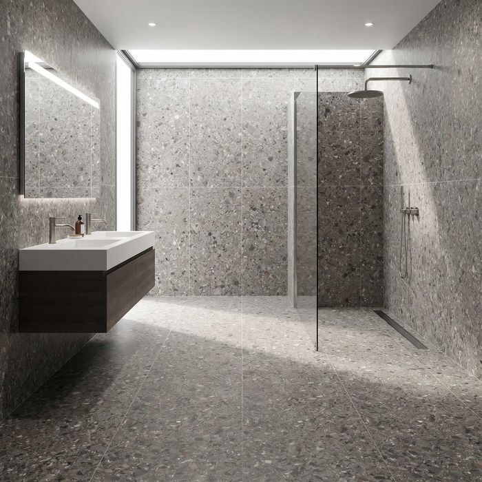 Gresie portelanata Microterazzo Graphite F PC 600X1200X8 R Sumat 1L