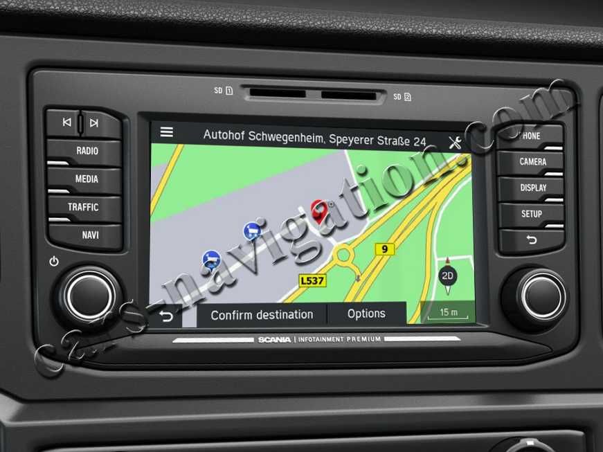 ОРИГИНАЛНА карта за навигация камион Man България Ман TGL TGM TGS TGX