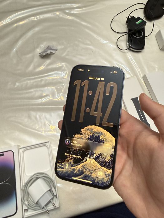 Iphone 14 pro deep purple 128 gb dual sim состояние идеал