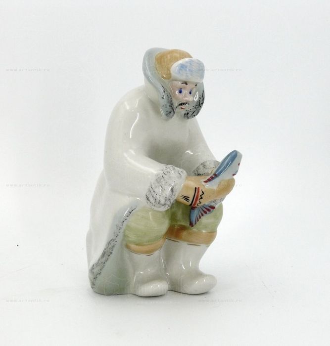 Статуэтка «зимняя рыбалка»