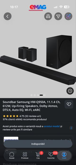 Soundbar Samsung HW-Q950A