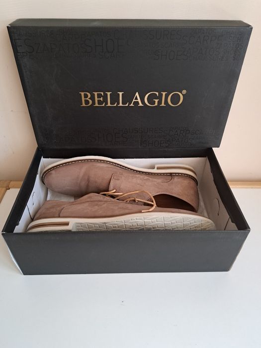 Мъжки обувки, велур, естествена кожа