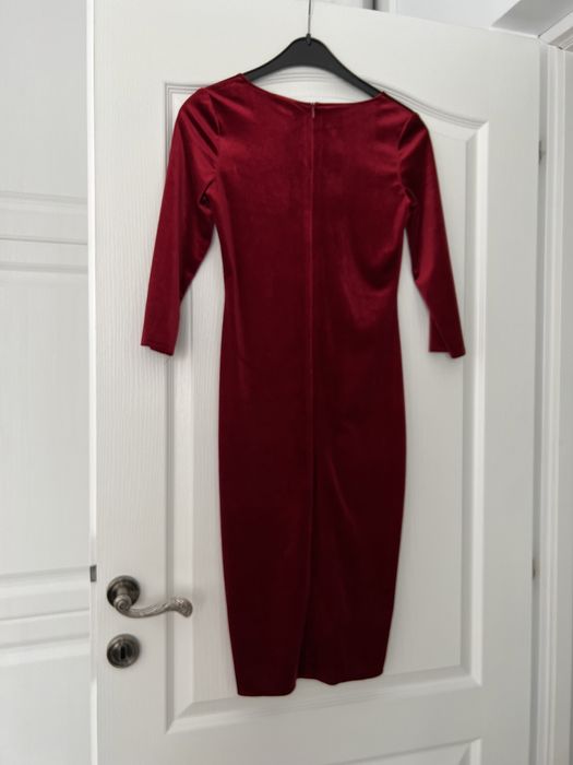 Rochita eveniment, catifea rosie