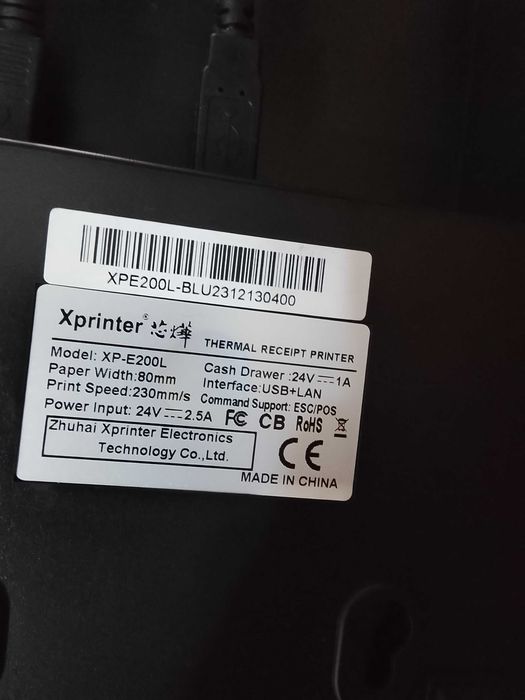Термопринтер Xprinter XP-E200L Xprinter XP-365B сканер Honeywell HF680