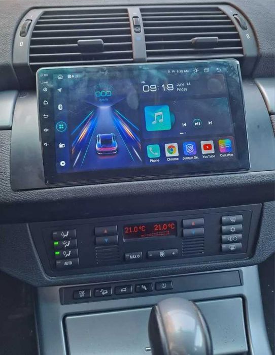 Navigatie Android Dedicata BMW E39 X5 E53 - QLed CarPlay DSP