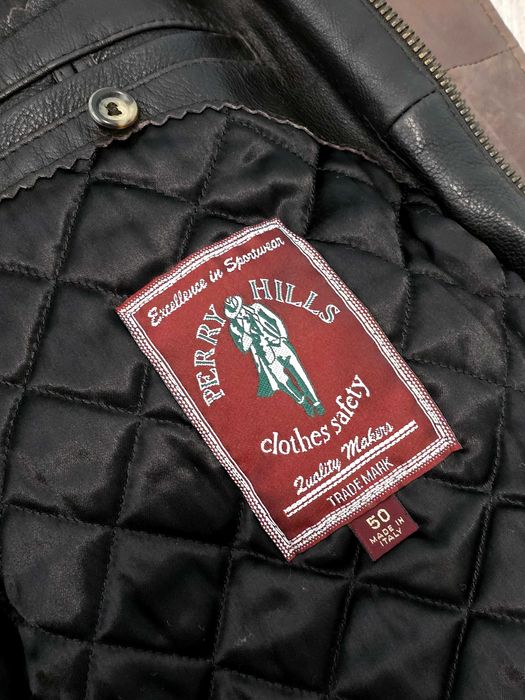 Geacă vintage din piele pentru bărbați, Perry Hills