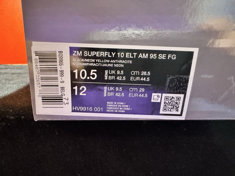 № 44.5 оригинални Nike Zoom Mercurial Superfly 10 Elite SE FG Shoemag