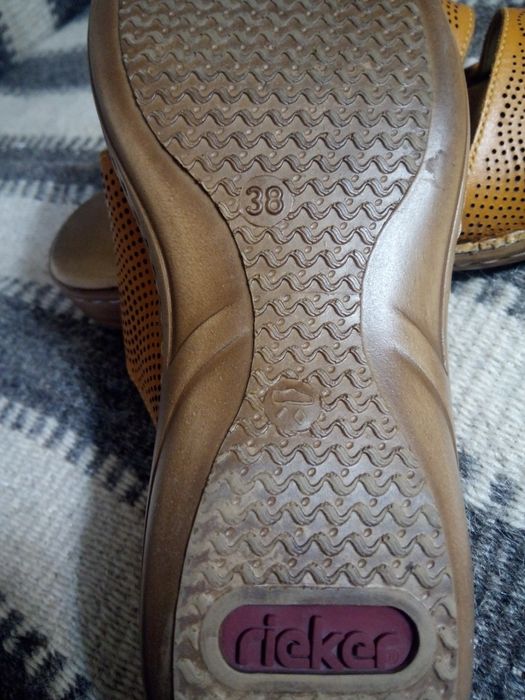 Saboți piele dama slip-on RIEKER 38