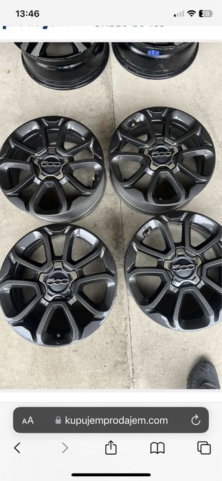 Jante originale Fiat 500 R16