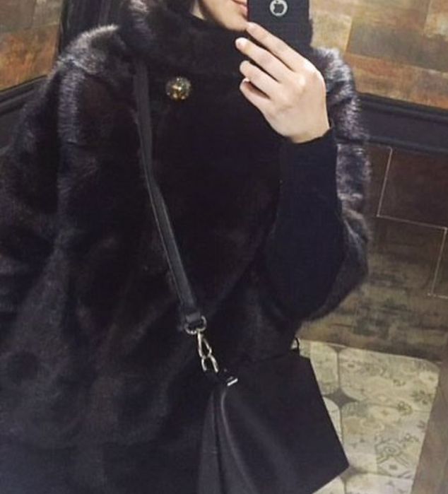 Коричневая, норковая шуба