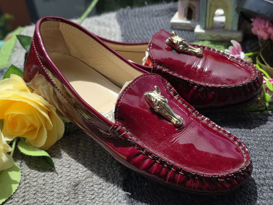 Aigner мокасини естествена кожа и лак