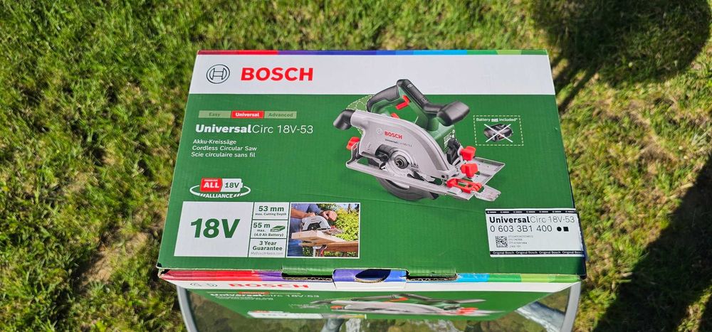 Fierăstrău circular de mână Bosch UniversalCirc18V-53 + acumulator 18v