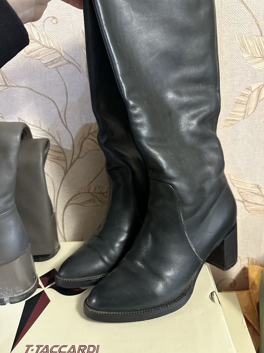 Сапоги женские, натуральная кожа