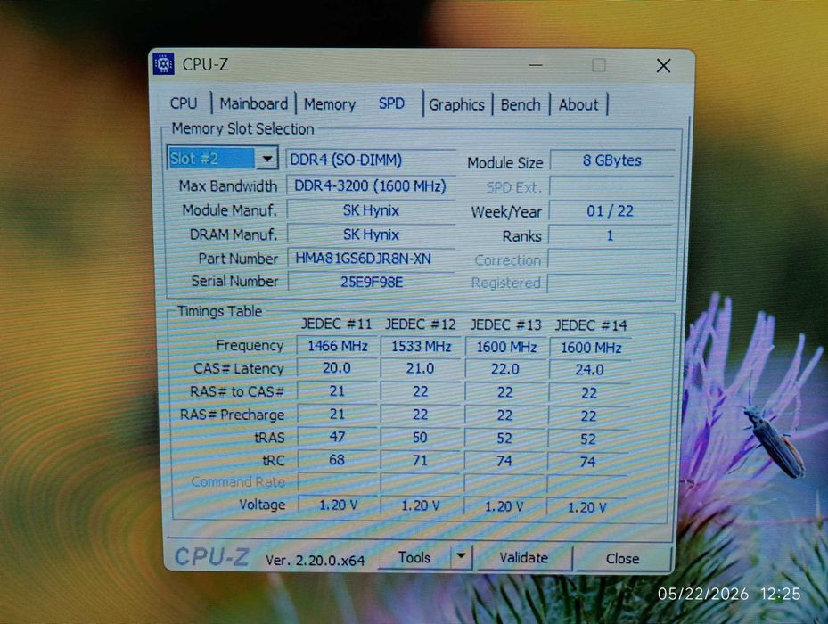 2x8GB RAM laptop DDR4 3200 Hynix Dual Channel