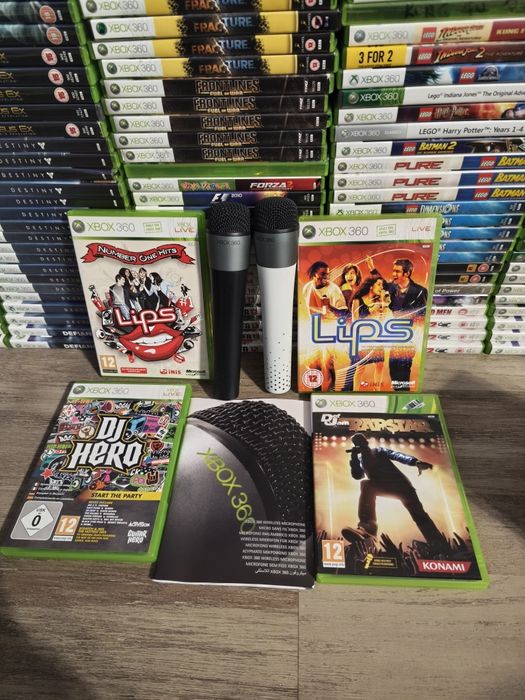 Joc/jocuri microfoane/lisps/dj Rapstar Xbox360