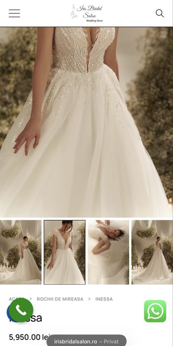 Rochie de mireasa + voal