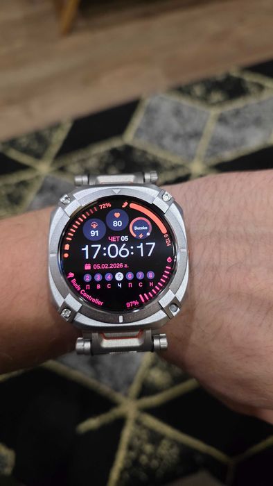 Кейс+Верижка за Samsung Watch Ultra (2025)+ Подарък Стъклен протектор