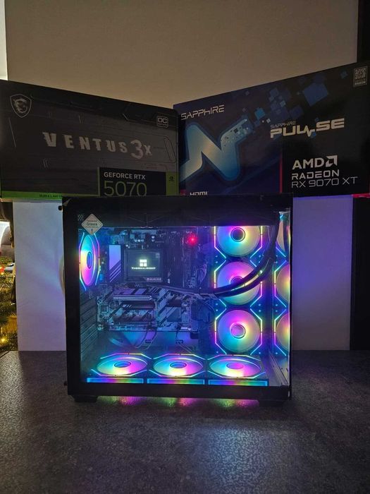 Calculator PC GAMING, RYZEN 7 9800X3D, 32GB DDR5, RTX 5070/RX 9070XT