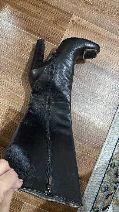Сапоги кожаные рсенние