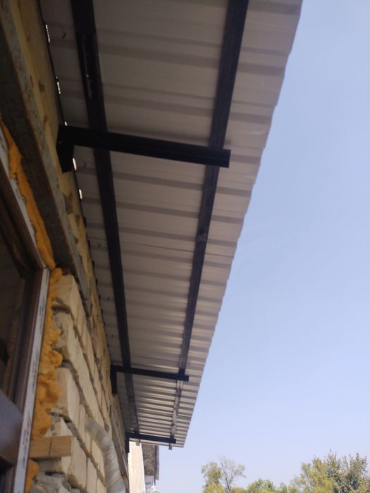 Установка козырьков