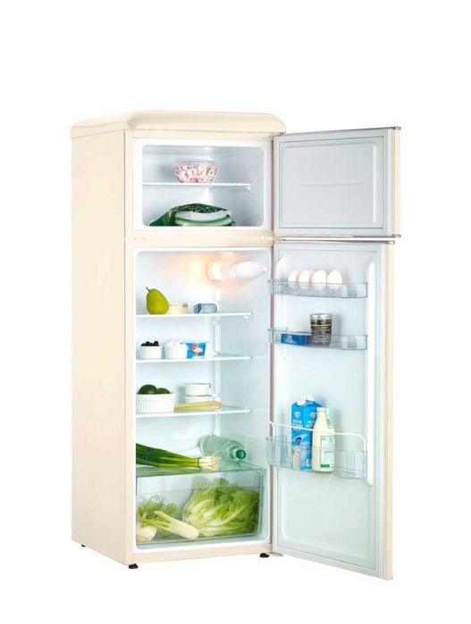Snaige FR24SM-PRC30E, Frigider cu 2 usi Retro, 209 l, H 147.5, Crem