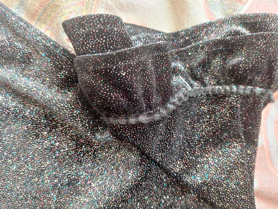 Rochie fete cu sclipici multicolor 9/12 ani