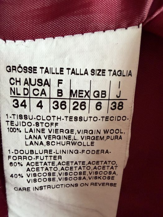 Палто в цвят виненочервен MAX MARA