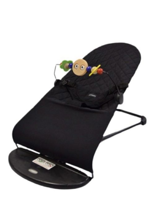 Детский шезлонг черный