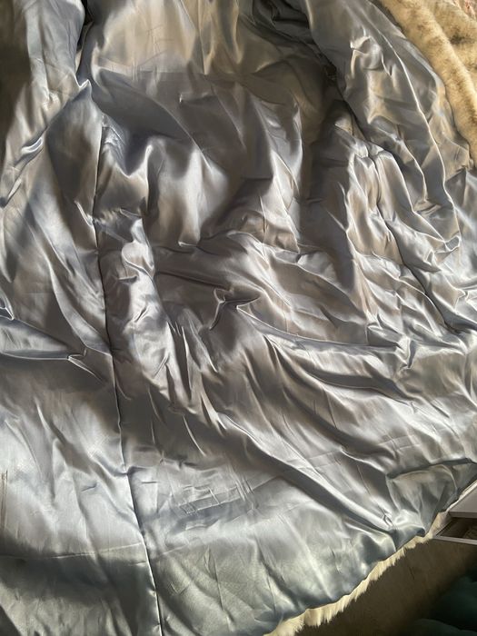Haina blana artificiala lunga 4XL