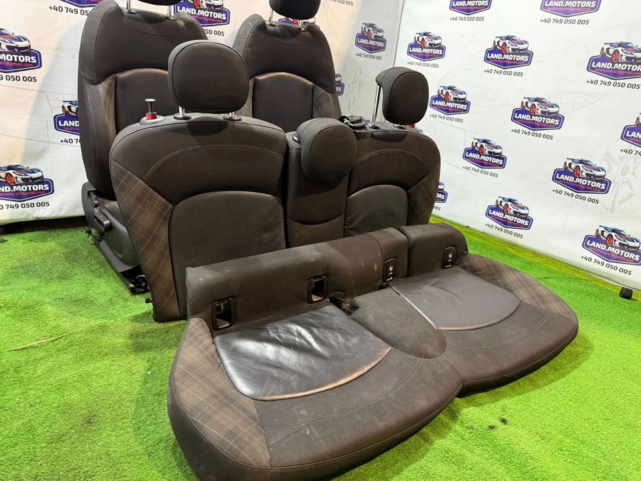 INTERIOR TEXTIL / PIELE  / SCAUNE + BANCHETE MINI COOPER D F55 1.5 DIESEL 2016 / HATCHBACK 5 USI 2014-2020