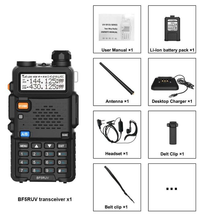 8W НОВ Гаранция Радиостанции Радиостанция Baofeng UV 5R walkie talkie