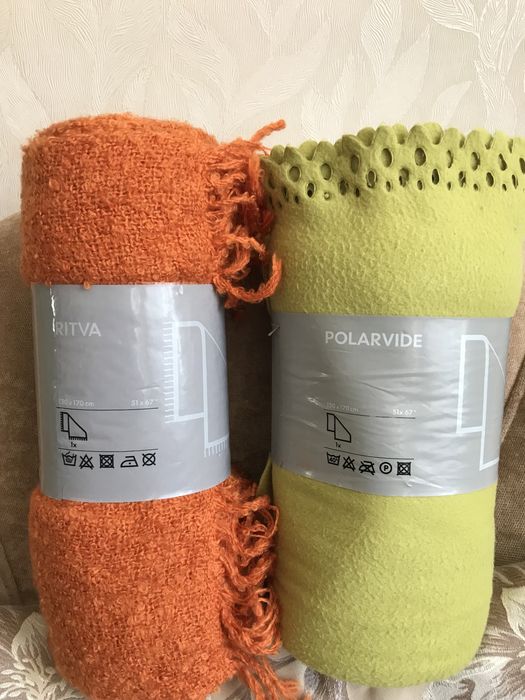 Пледы  IKEA 130на170см.