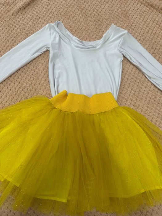 Юбка пачка с белым купальником для утренника