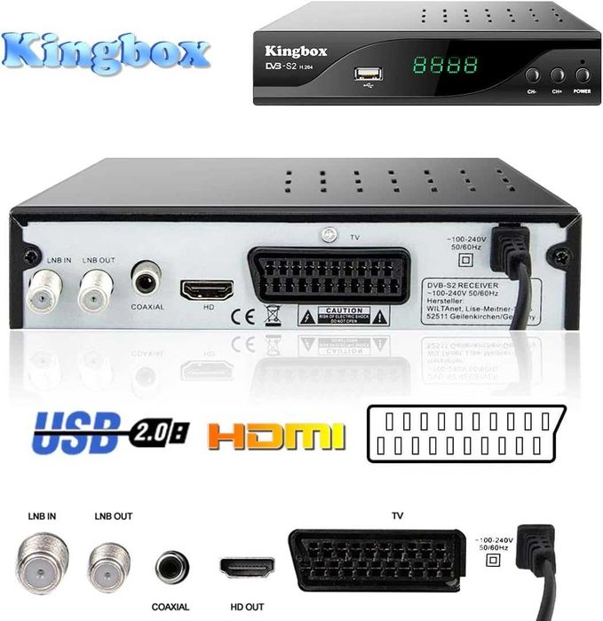 Superpow Сателитен , цифров приемник HD HDMI с дистанционно управление