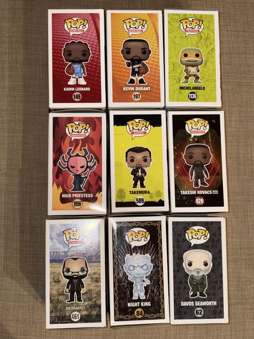 Funko POP - Game of Thones / Westworld / NBA / Cyberpunk / Samurai Jack / Ninja Turtles / Altered Carbon