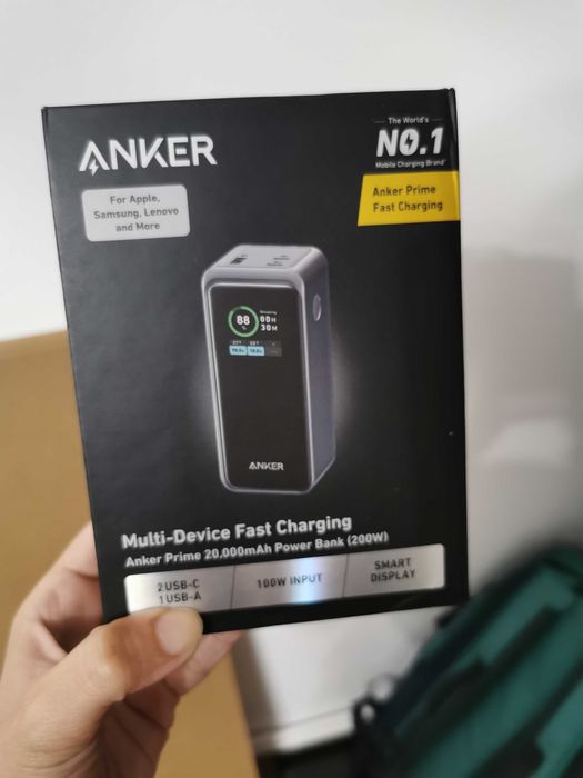 Acumulator extern Anker, 20.000mAh, 200W - cu garantie