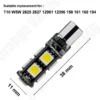 Лед крушки 2бр. за габарит T10-W5W 9LED 12V 5050 SMD- А3028
