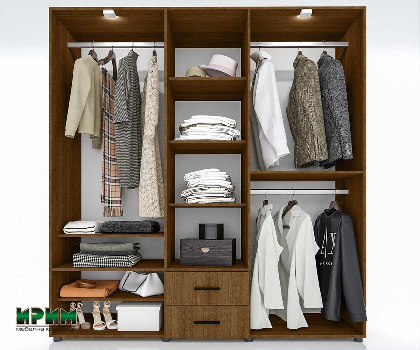 Спален комплект Сити 7077 + 1036 + 3077