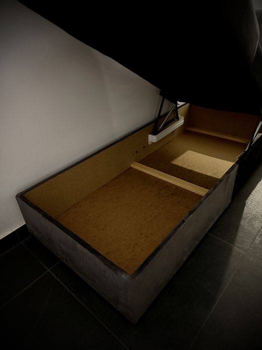 Sezlong coltar canapea cu lada de depozitare pat pentu o persoana