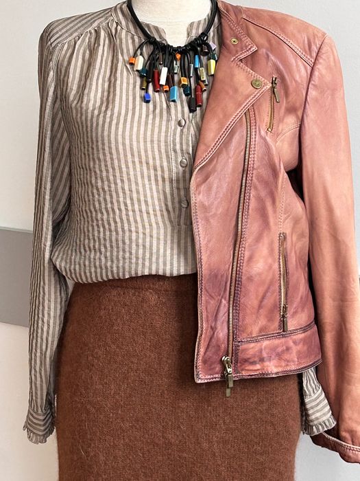 BIBA елегантно кожено дамско яке