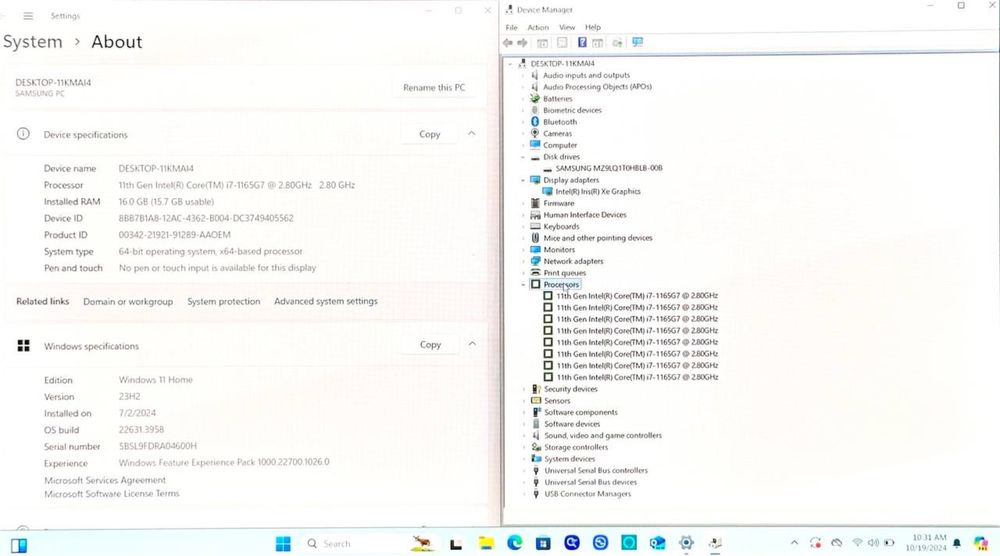 Noutbuk Samsung book pro i7