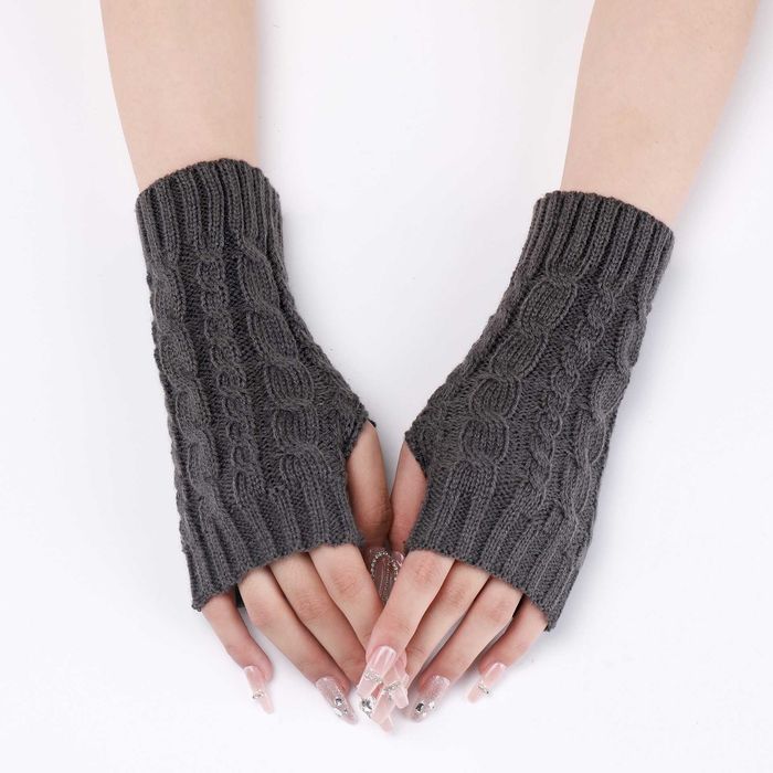 Manusi de iarna dama fara degete, Material Acril, Material Elastic